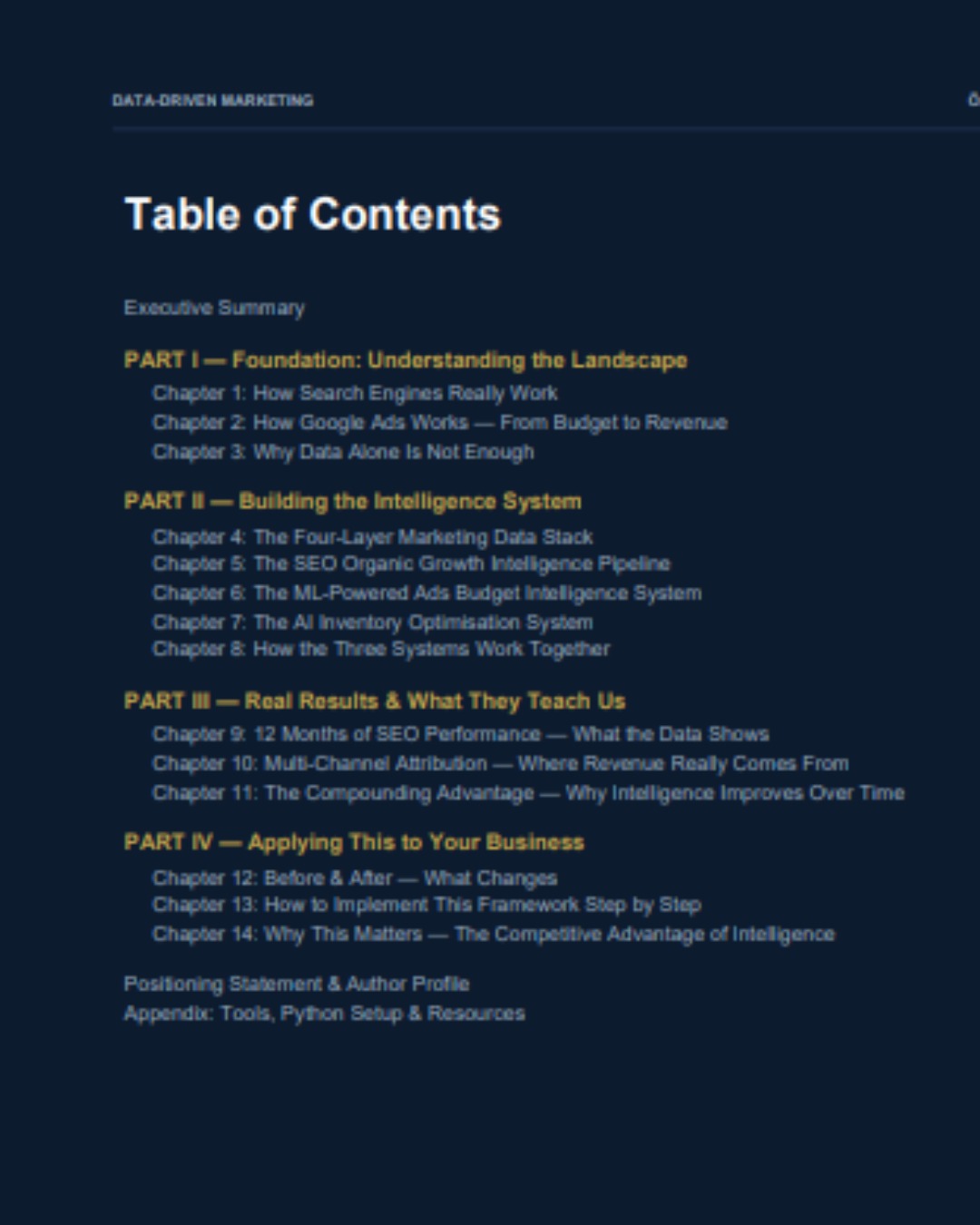 Table of Contents